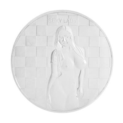 

Zinc Alloy Plated Sexy Girl Non-currency Bitcoin Commemorative Coin Gift