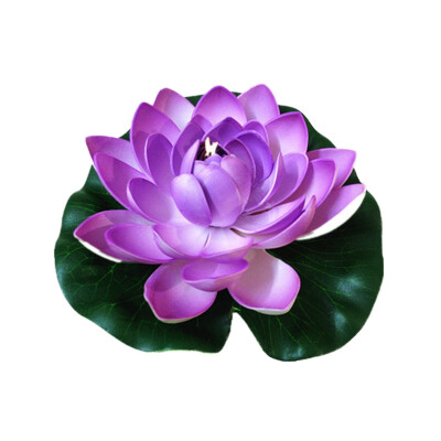 

1pc Simulation Water Lily Garden Pool Plant Ornament Colorful Home Artificial Fake Lotus Floating Flower Pond Tank Plant