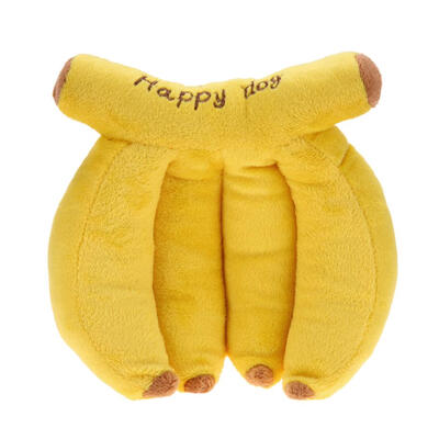 

Pet Dog Cat Squeaky Plush Toys Sound Cute Fruit Banana Design Pet Chew Toy