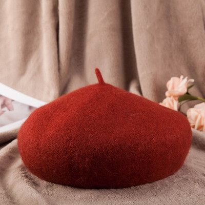 

Autumn winter new lady wool bud cap sweet pumpkin cap warm yuezi cap