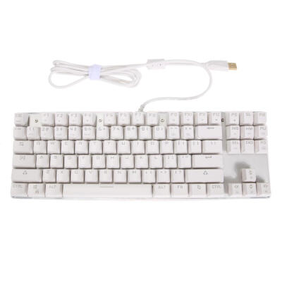 

Wired 87 Keys Anti-Ghost Aluminum Alloy Panel Mechanical Keyboad