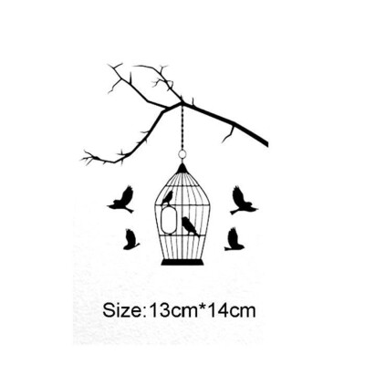 

Wall Switch Sticker Home Decoration Birdcage Wall Sticker Decal Home Decor Decal Socket Paste