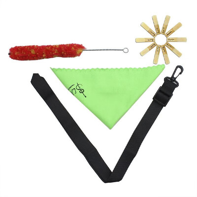 

Clarinet Adjustable Neck Strap Bamboo Reed Cleaning Cloth Brush Accessories Kit