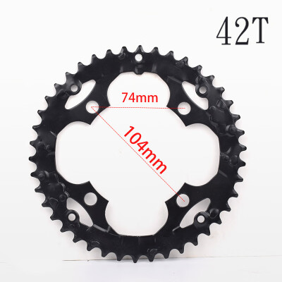 

Black 104BCD 3242T Bike Bicycle Chainring Tooth Disc 892427 Speed Cycling