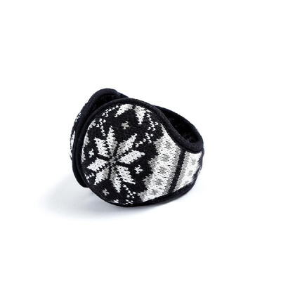 

Unisex Ear Muffs Outdoor Winter Earmuffs Knit Design Foldable Ear Warmers Warm Plush Ear Protector Cover for Men Women