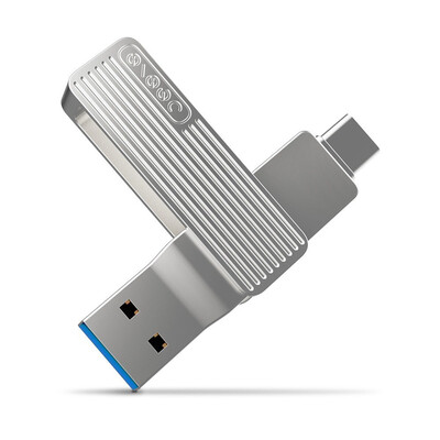

Original Xiaomi Mijia Type C USB 31 Phone Flash Drive Dual Plug Super Fast Pen Drive For PC Computer Phones Tablets - Silver
