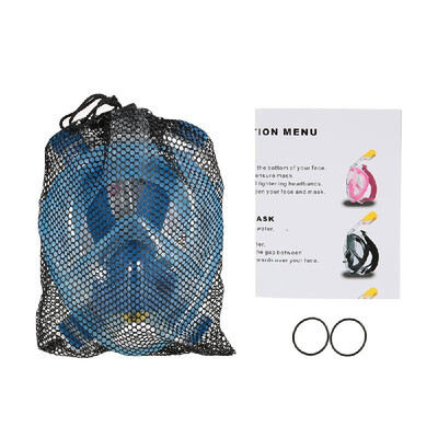 

TOMSHOO Adult Easy Swimming Diving Snorkel Mask 180° Panoramic Full Face Design with Action Camera Mounting for GoPro