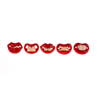 

5pcs Silicone Nipple Dummy Baby Joke Prank Toddler Soother Nipples Teether