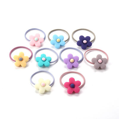 

20pcspack Cute Bowknot Girls Rubber Hair Band Elastics Ponytail Holder