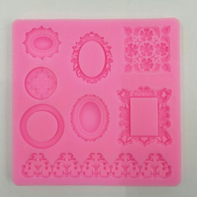 

Photo frame Fondant Silicone Mold Cake Border Decoration Cupcake Topper Jewelry Polymer Clay Crafting Projects