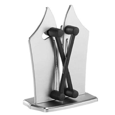 

Stainless Steel Kitchen Knife Sharpener Stone Knives Grinder Tool w Base