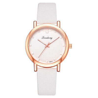 

Womens fashion alloy PU fashion watch wish new ladies trendy quartz watch