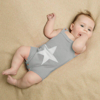 

Toddler Newborn Baby Boys Girls Knitted Printing Rompers Jumpsuit Outfits