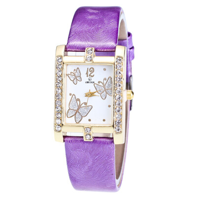 

〖Follure〗Retro Candy Colors Design Leather Band Analog Alloy Quartz Wrist Watch