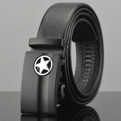 

new Cowhide Genuine Leather Belts For Men Luxury Automatic Buckle Black Cinturones Hombre designer belts mens high quality belt