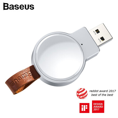 

Baseus mini portable USB wireless charger for Apple watch 4321 series Qi wireless magnetic charging