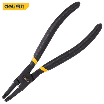 

Deli deli 50 chrome vanadium steel inner curved circlip pliers with retaining ring pliers shaft spring pliers 7 inch DL20023