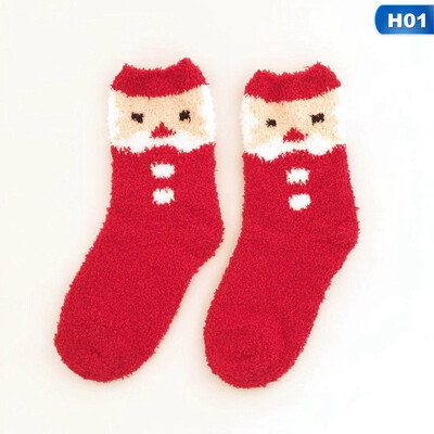 

Christmas Ladies Soft Fluffy Socks Warm Winter Cosy Lounge Bed Xmas Gifts