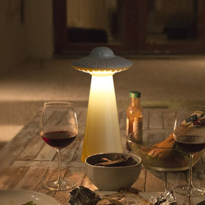

Gobestart UFO Shape Table Lamp Light Smart Home Night Light Creative Design Gift