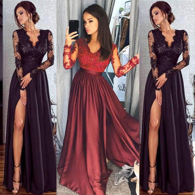 

Women Sexy Lace Evening Party Ball Prom Gown Formal Cocktail Wedding Dresses