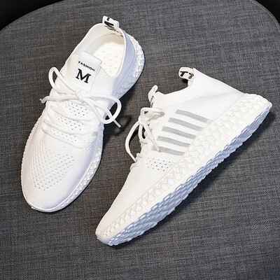 

Mesh breathable sneakers womens summer tide shoes Joker 2019 spring fly Vega shoes Western style white Torre shoes