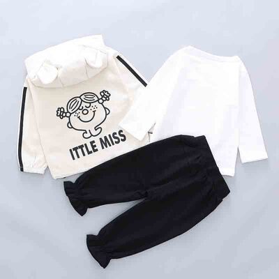 

Autumn Baby Boy Girl Long Sleeve Cartoon Print T-shirt Hoodie Sweatshirt Trousers Casual Outfits