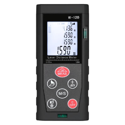 

150m492ft minft Mini Handheld Digital Laser Distance Meter with LCD Backlight 2 Bubble Levels Range Finder Diastimeter Distance