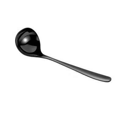 

Stainless Steel Long Handle Dessert Tea Coffee Spoon Soup Ladle Tableware Tool