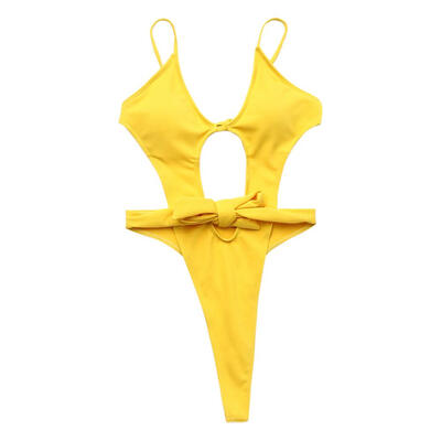 

Sexy Swimsuit Women Bandage One Piece Bikini Hollow Backless Bathing Suit