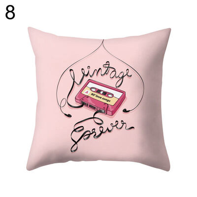 

Cartoon Animal Bus Letters Throw Pillow Case Sofa Bed Cushion Cover Home Decor