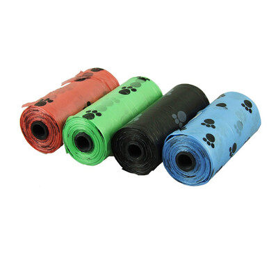

Gobestart 1Roll Degradable Pet Dog Waste Poop Bag With Printing Doggy Bag