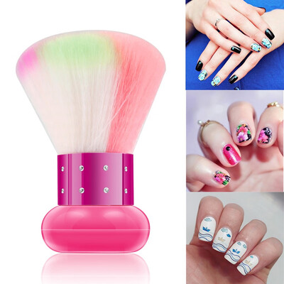 

Toponeto Nail Tool Soft Hair Mushroom Dust Round Handle Soft Hair Cleaning Nail Brush