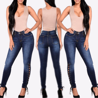 

〖Follure〗Fashion Women Stretch Jeans Female Mid Waist Stretch Slim Sexy Pencil Pants