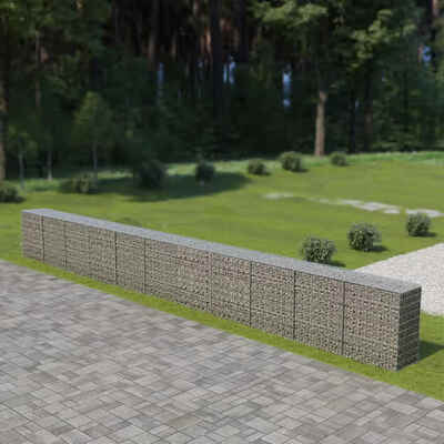 

Gabion Wall with Covers Galvanized Steel 354"x197"x394