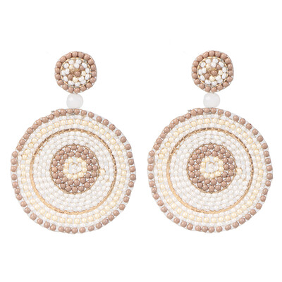 

2019 New Trendy Boho Fruit Round Drop Dangle Earrings Handmade Watermelon Earring Female Wedding Party Gifts Jewelry