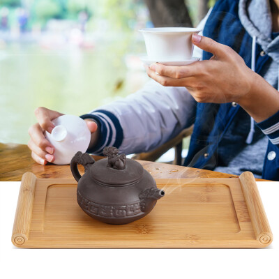 

Bamboo Tea Tray Cup Plate Food Dessert Serving Tray Kung Fu Tea Accessory Chinese Tea Tray Serving Tray