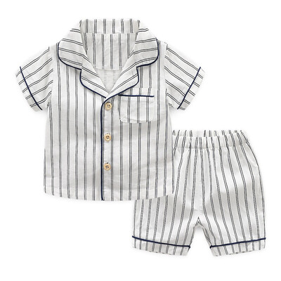 

Summer Boys Stripe Pyjamas Kids Toddler Baby Children Pjs Sleepwear Nightwear Outfits Tops Shorts