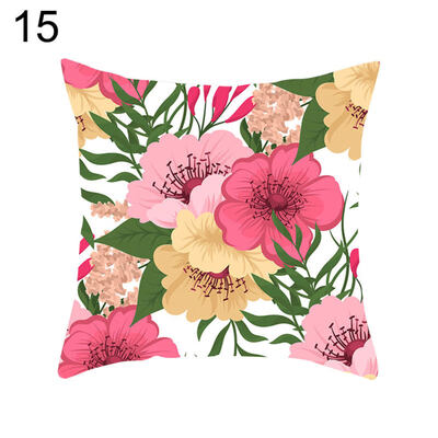 

Flower Animal Geometric Print Pillow Case Waist Throw Cushion Cover Home Decor