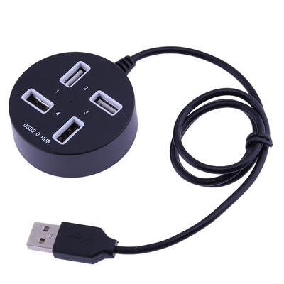 

Circular 4 USB 20 Multi Hub Splitter Expansion Adapter for PC Laptop