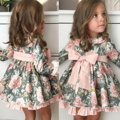 

Toddler Kids Baby Girl Flower Dress Lace Tulle Party Bridesmaid Pageant Dresses