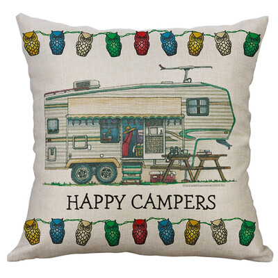 

〖Follure〗Simple Linen Creative Lovely Pillow Cover Pillow Cover Car Pillow Cover