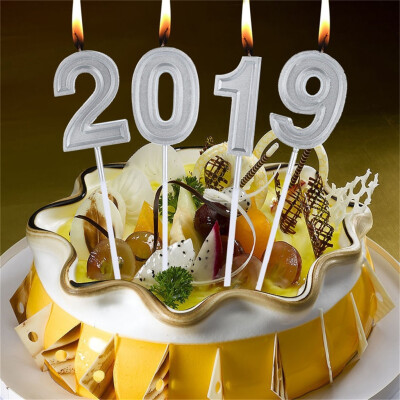 

Gobestart New Number 2019 Birthday Numeral Candles Number Cake Decor for AdultKids Party