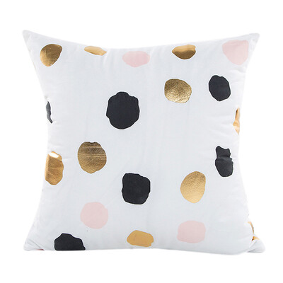 

〖Follure〗Gold Foil Printing Pillow Case Sofa Waist Throw Cushion Cover Home Decor
