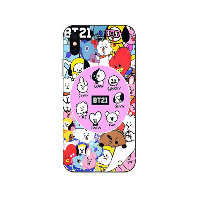 

BTS Bangtan Boys cartoon BT21 Soft Silicone Painting Case For Apple iPhone 6 6s 7 8 Plus X XR XS Max Soft TPU Printed Cover