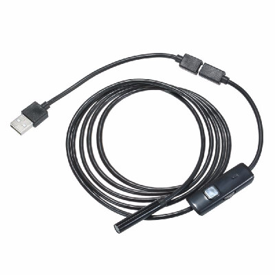 

OWSOO 7MM 6 LED Lens Endoscope IP67 Waterproof Inspection Borescope Wire Snake Tube Camera for OTG Compatible with Android Smart P