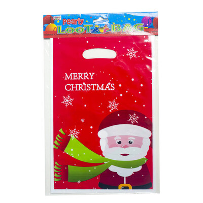 

Christmas Gift Bags Plastic Santa Claus Candy Bags Kids Birthday Christmas Party Festival Decoration Biscuit Bag Pouch