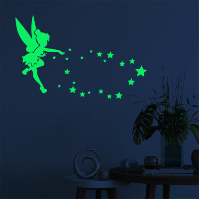 

〖Follure〗Glow In The Dark PVC DIY Stickers Luminous Kids Bedroom Nursery Ceiling Wall