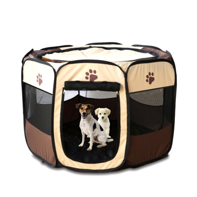 

Pet Tent Portable Removable Waterproof Folding Dog House Soft Kennel Cat Cage