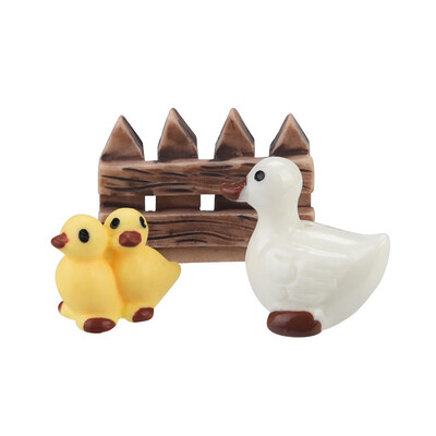 

Siaonvr Mini Creative Resin Ornaments Animal Three Piece Crafts Furnishing
