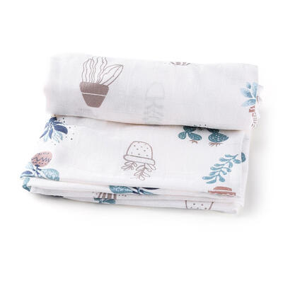

Newborn Baby Blanket Infant Cotton Fruits Flower Swaddle Wrap Bath Towels